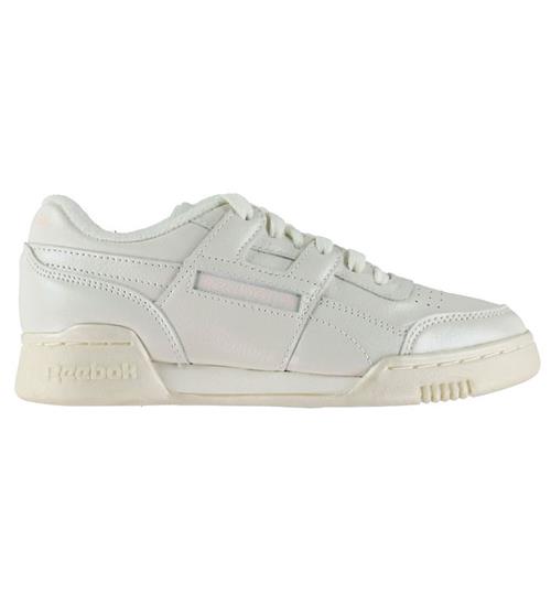 Reebok Sko - Workout Plus - Chalk/Chalk/Purepink