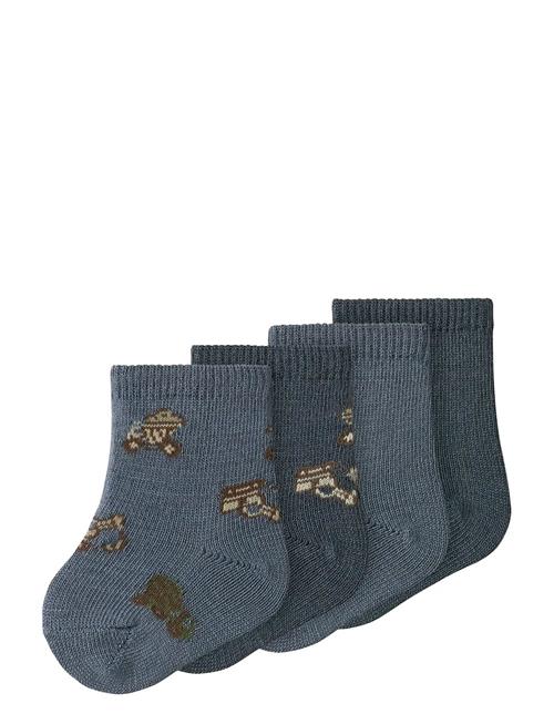 name it | Nbmwak Wo/Bl 4P Sock | 62-68