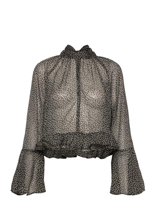 Mango | Floral-Print Blouse With Ruffles | M