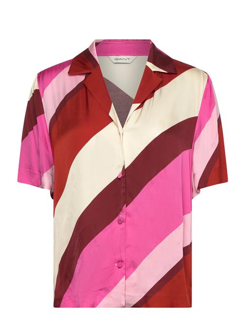 GANT | Striped Camp Collar Ss Shirt | 34