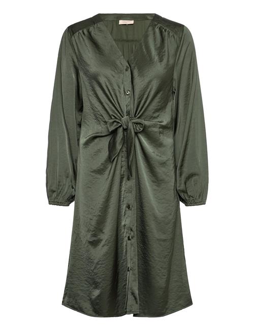 FREE/QUENT | Dress From Freequent In A Beautiful Satin Material. The Dress Has Long Sleeves, | XL