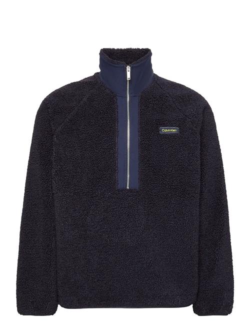 Calvin Klein | Ls Sherpa Roll Neck Qtr Zip Po | XL