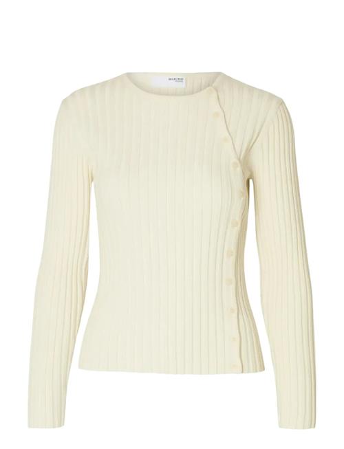 Selected | Slfhelen Ls Knit Button O-Neck Top | S