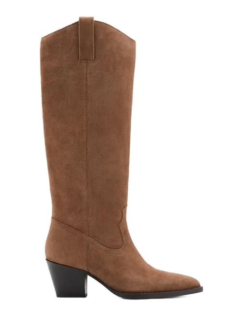Mango | Heeled Leather Boots | 36