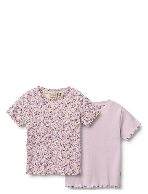 Wheat | 2 Rib T-Shirt S/S Alicia | 128