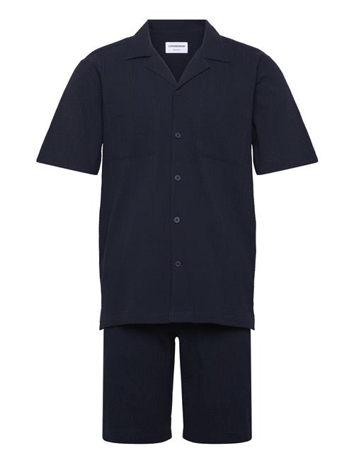 Lindbergh | Seersucker Shirt S/S+Shorts | L