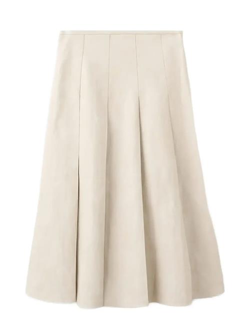 Mango | Faux-Leather Godet Skirt | 36