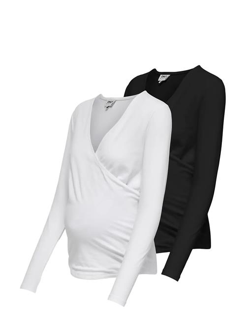 Only Maternity | Olmjoy L/S Wrap Top 2-Pack Jrs Noos | S