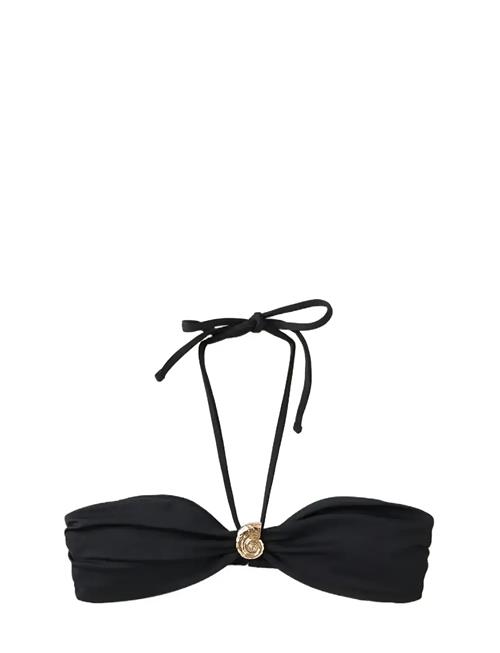 Mango | Metallic Detail Bandeau Bikini Top | M