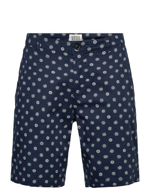 Scotch & Soda | Stuart Printed Stretch Cotton Chino Shorts | M