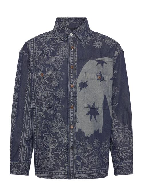 Scotch & Soda | Denim Jacquard Overshirt | L