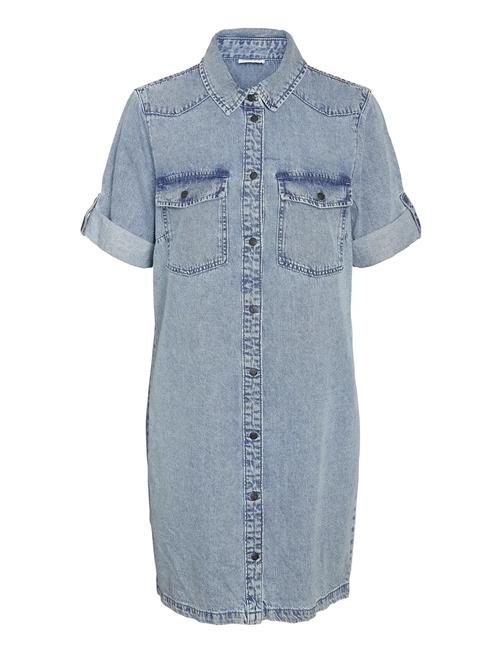 NOISY MAY | Nmnew Signe S/S Denim Dress Vi003Lb Noos | S