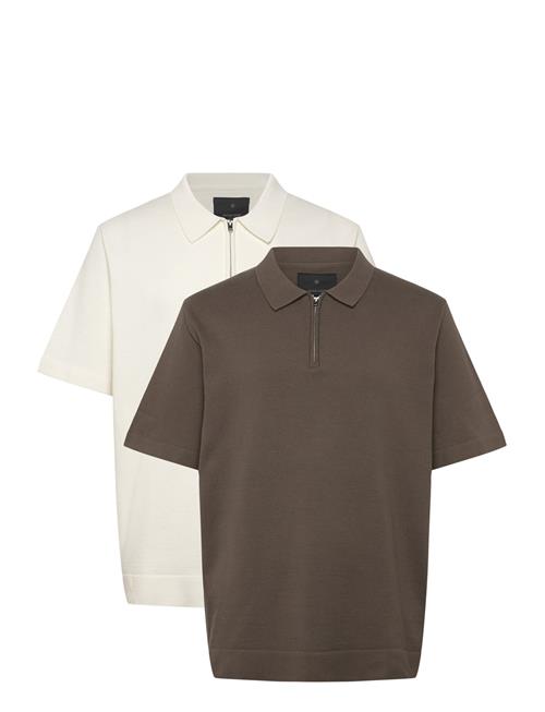 Jack & Jones | Jprblamilano Spring Knit Zip Polo 2Pk Mp | XXL