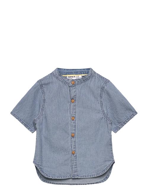 name it | Nmmhans Stripe Dnm Ss Shirt 1910-Ip H | 110