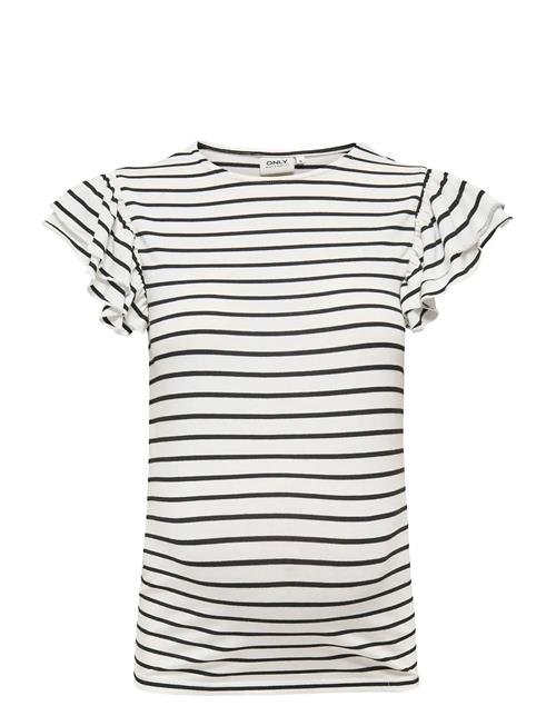 Only Maternity | Olmdaisy S/S Frill O-Neck Top Jrs | XXL