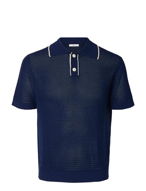 Selected | Slhjesse Ss Knit Open Structure Polo | M
