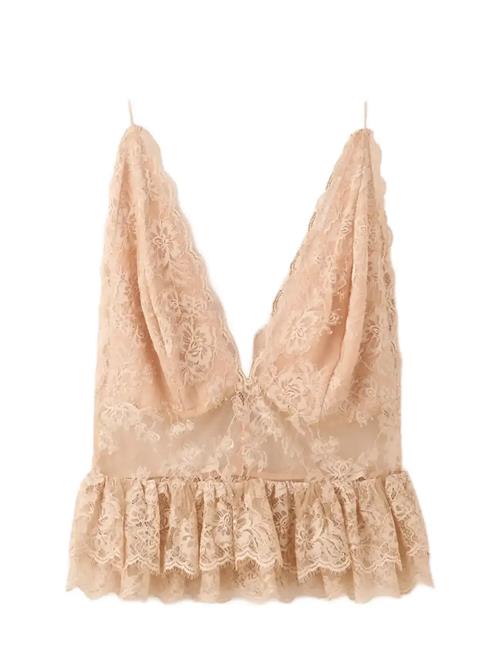 Mango | Ruffles Lace Top | S