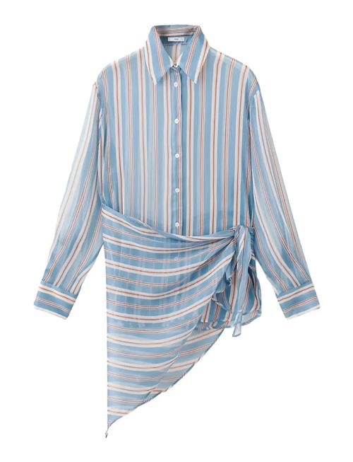 Mango | Striped Handkerchief Shirt | L