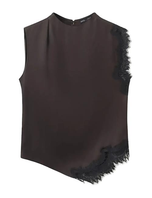 Mango | Lace Trim Top | L