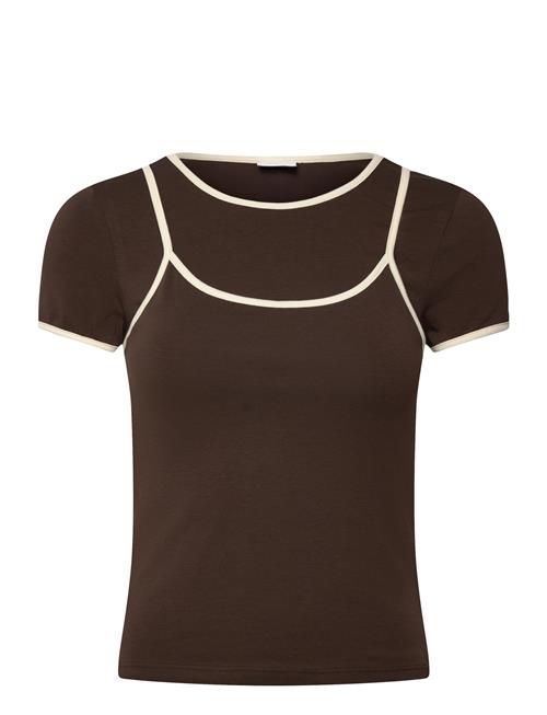 NOISY MAY | Nmkerry S/S Double Layer Top /Tnt14 | XS