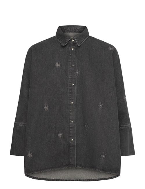 ONLY | Onlgrace 3/4 Flower Emb Dnm Shirt Cro | XS