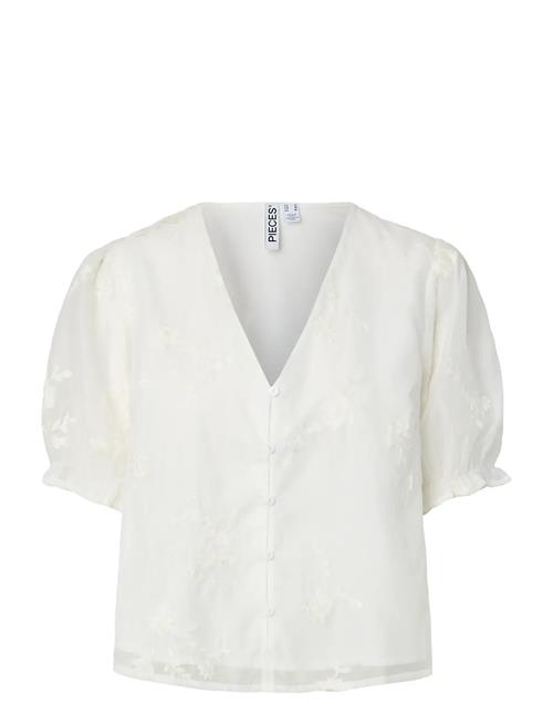 Pieces | Pcmagina Ss V-Neck Top Wvn D2D | S
