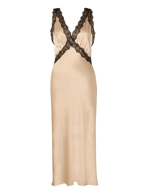 Malina | Shea Lace Detailed Satin Midi Dress | 38