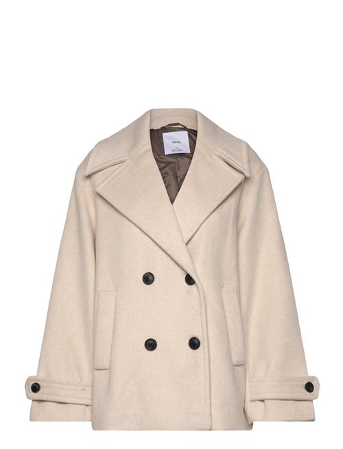 Mango | Wool Double-Breasted Coat With Buttons | XS