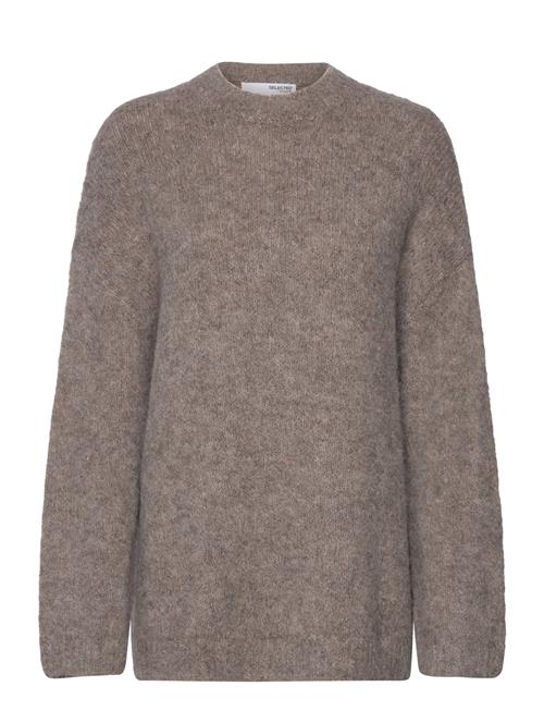 Selected | Slfgabella Ls Knit O-Neck Camp | XS