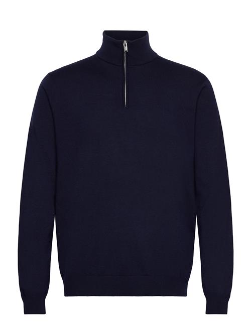 Lindbergh Black | 100 Merino Half Zip Knit | M