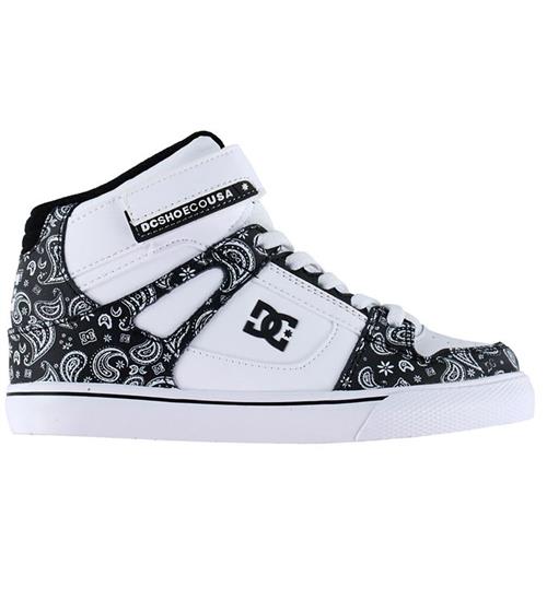DC Shoes Støvler - Pure Hi Top Ev - Sort/Hvid m. Print