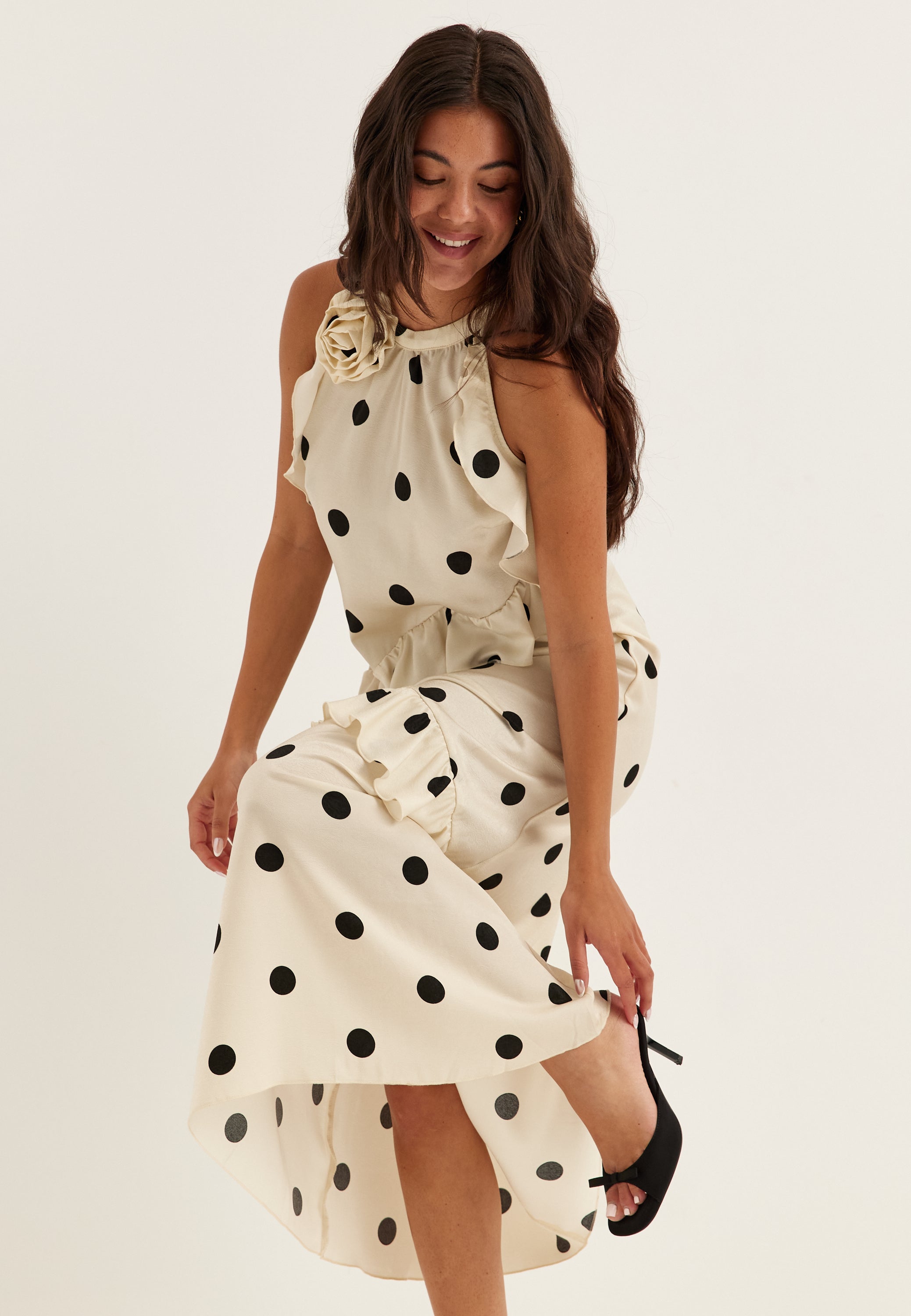 VILA Viclaire S/L ROSE MIDI DRESS R