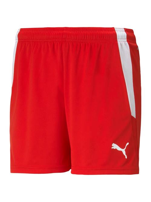 PUMA Sportsbukser 'TeamLiga'  brandrød / hvid
