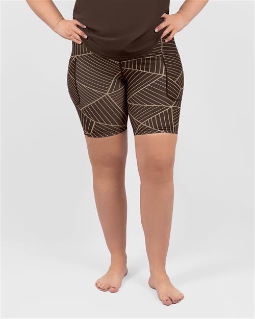 Signature Brown Lapiz Shorts