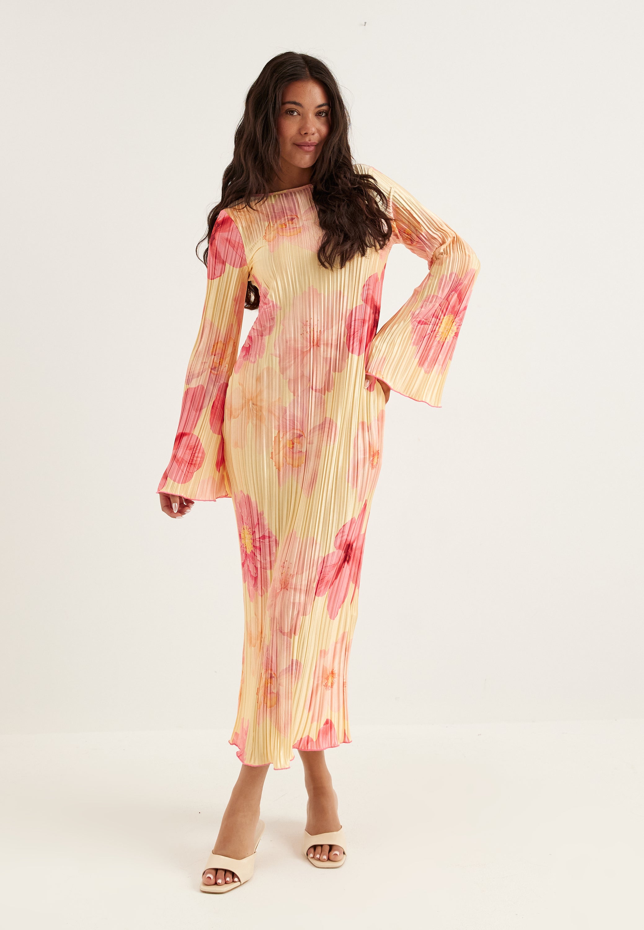 BUBBLEROOM Pleated Frill Dress