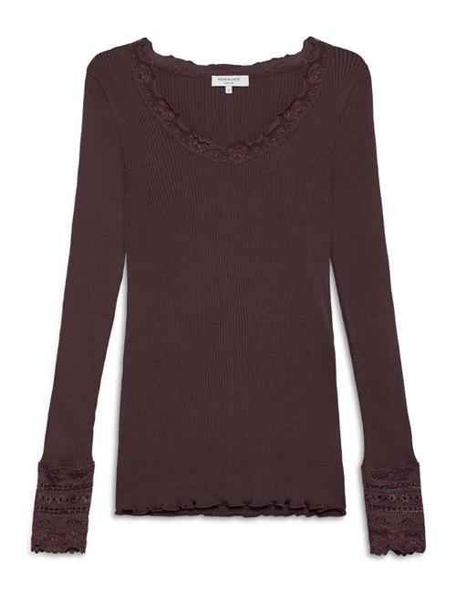 Rosemunde | Rwbenita Silk Ls O-Neck Lace T-Shir | M