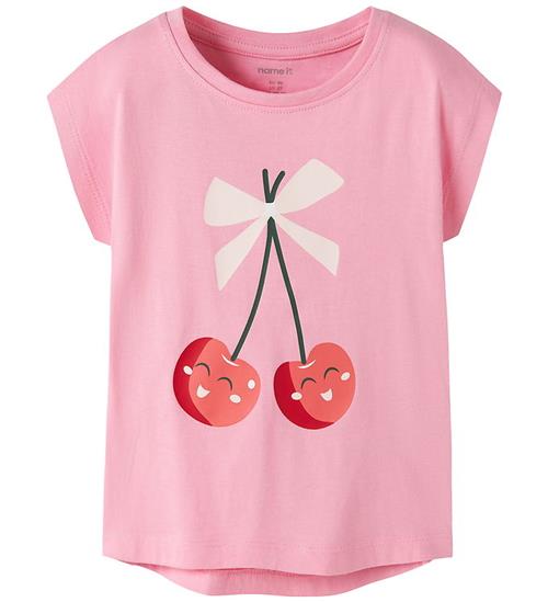 Name It T-shirt - NmfVigea - Pink Drink/Happy Cherries