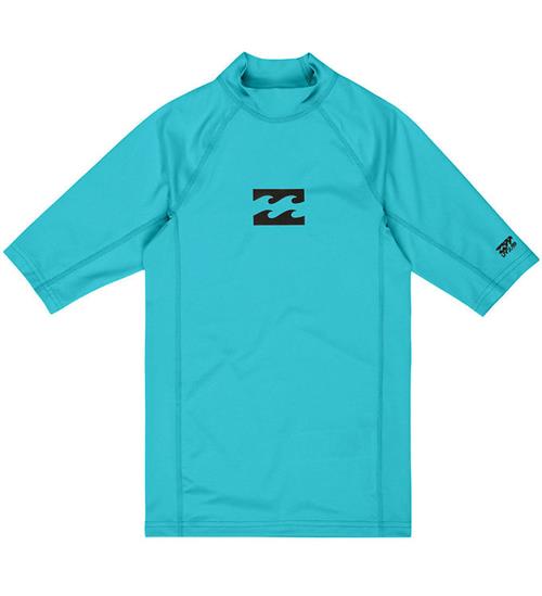Billabong Badebluse - Waves All Day - Turkis m. Print