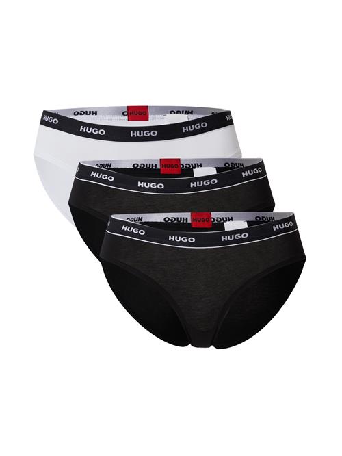 HUGO Slip  sort / hvid