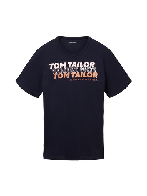 TOM TAILOR Bluser & t-shirts  navy / mørkegrå / orange / hvid