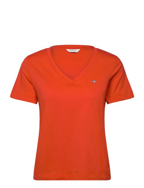 GANT | Reg Shield Ss V-Neck T-Shirt | XS