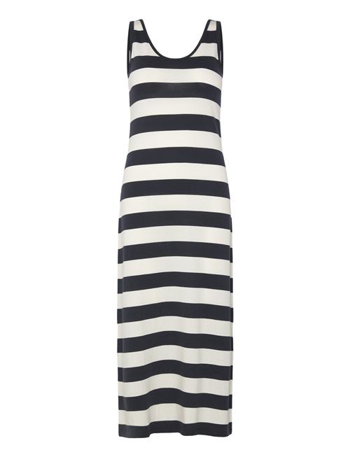 Gant | Striped Fluid Midi Jersey Dress | S