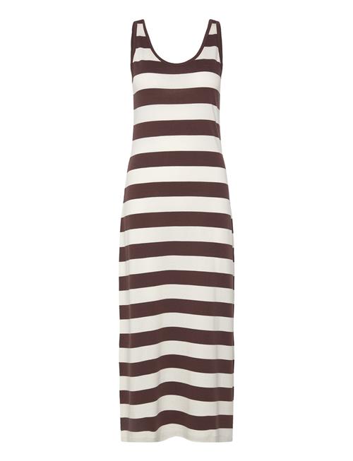 GANT | Striped Fluid Midi Jersey Dress | XXL