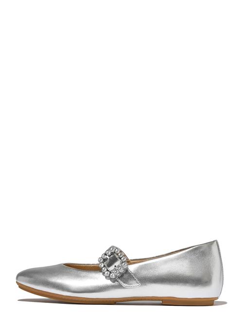 FitFlop | Delicato Crystal-Buckle Leather Mary Janes | 38
