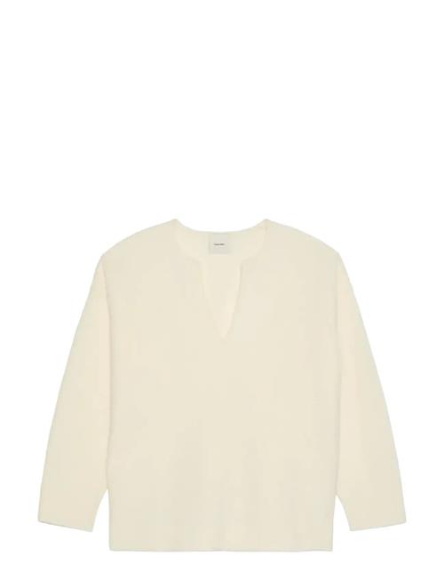Calvin Klein | Boiled Wool Ls V Neck Top | M
