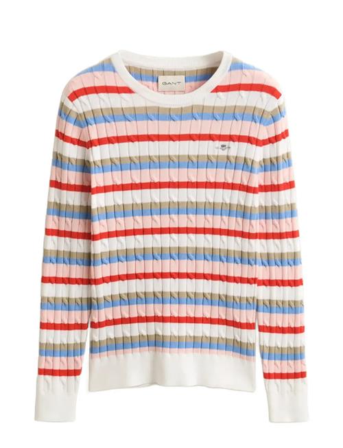 GANT | Stretch Cotton Cable Stripe C-Neck | S