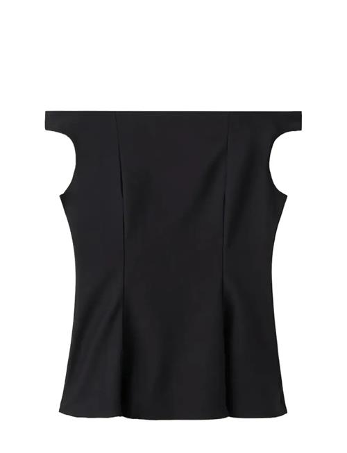 Mango | Strapless Peplum Top | L