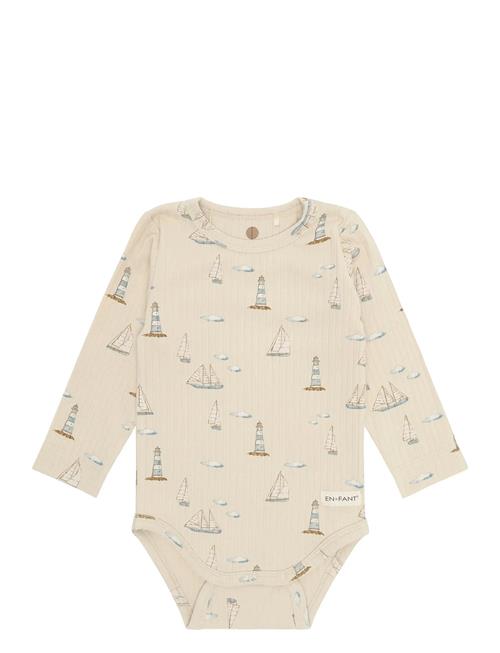 En Fant | Body Ls Rib Aop | 62
