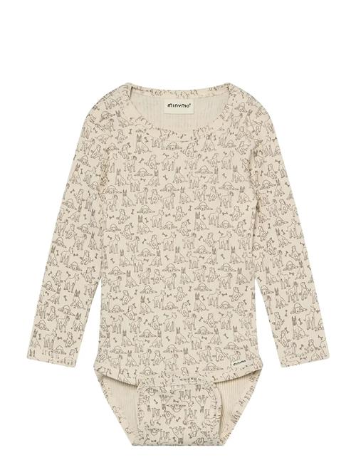 Minymo | Body Ls Aop Rib | 80
