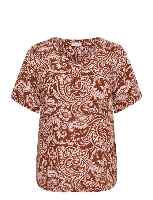 Kaffe Curve | Kcami Ss Blouse Printed | 52